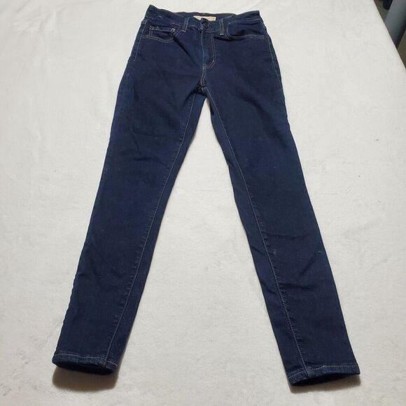 Levis 721 Jeans Women's Size Tag 28x28 Blue Skinny High Rise  Denim Ladies - Picture 1 of 13